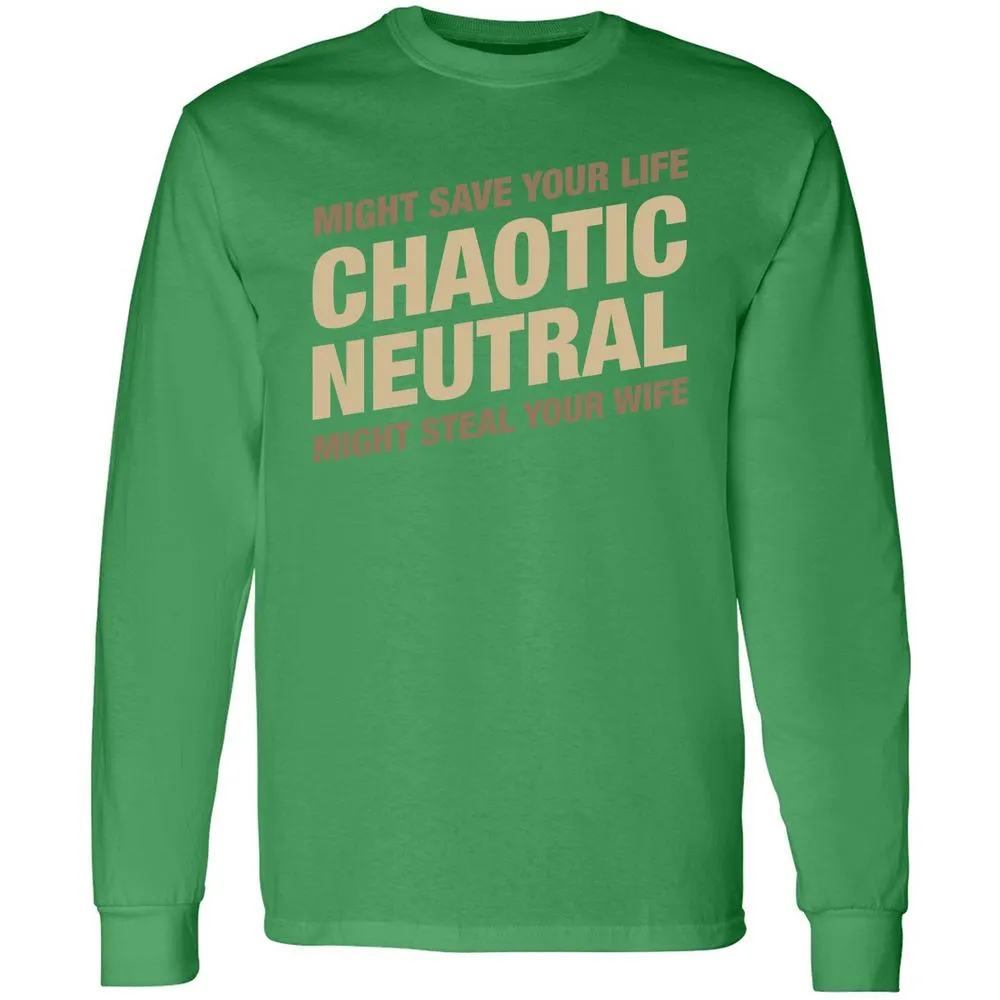 Might Save Your Life Might Steal Your Wife Long Sleeve T-Shirt - Irish Green - 10