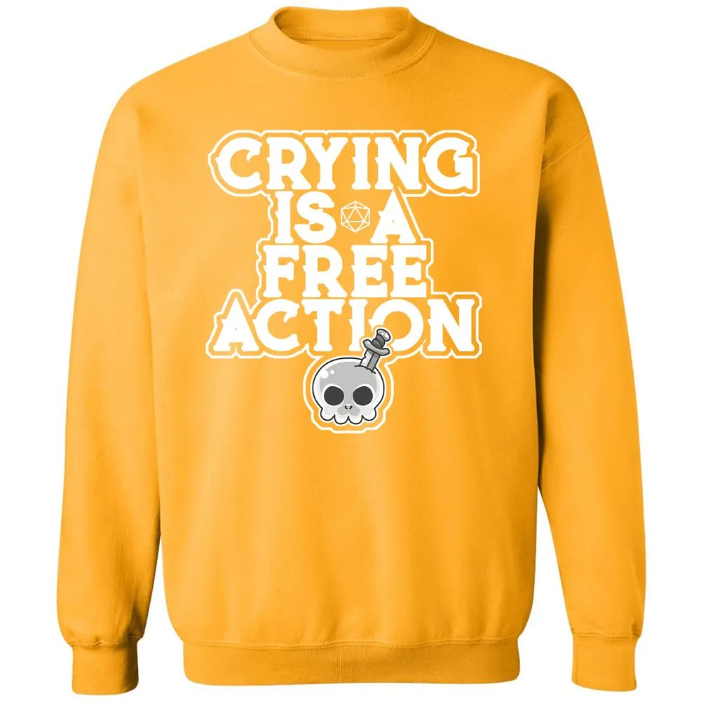 Crying Is A Free Action Classic Unisex Sweatshirt - Gold - 11