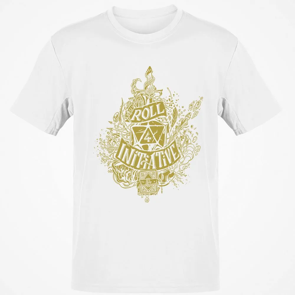 Roll Initiative Classic Unisex T-Shirt - White - 12