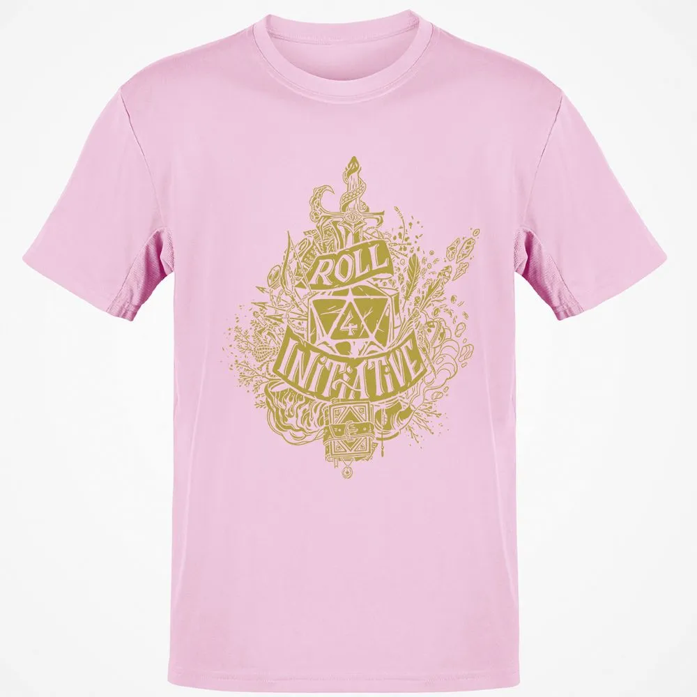 Roll Initiative Classic Unisex T-Shirt - Light Pink - 5