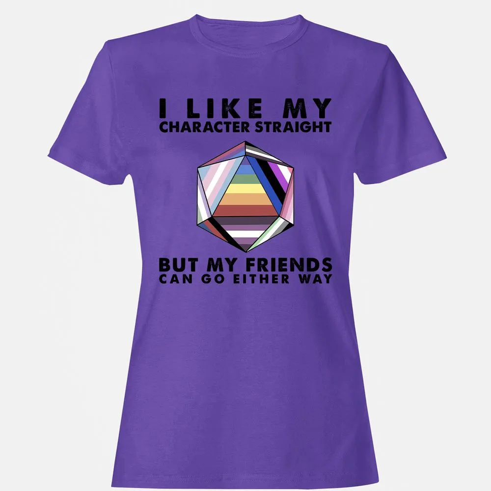 My Character Straight But Friends Can Go Either Way - Purple - 12