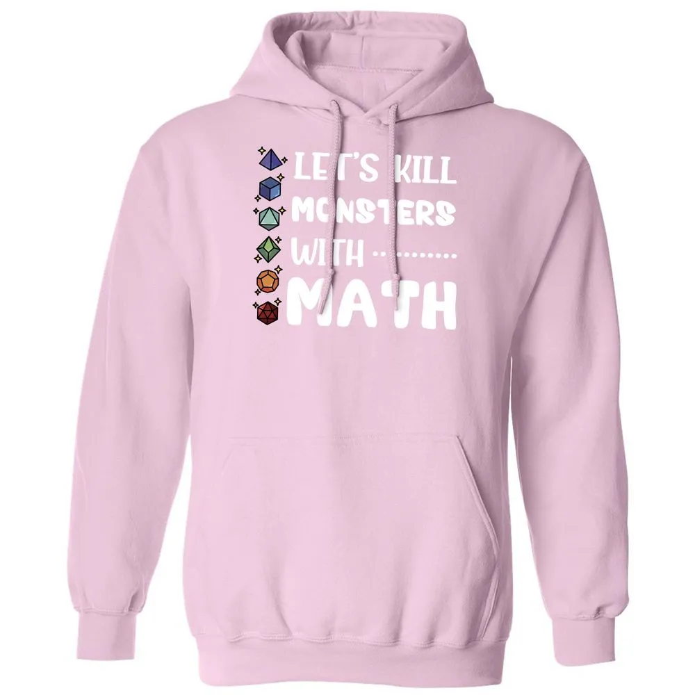 Let's Kill Monsters With Math Classic Unisex Hoodie - Light Pink - 3