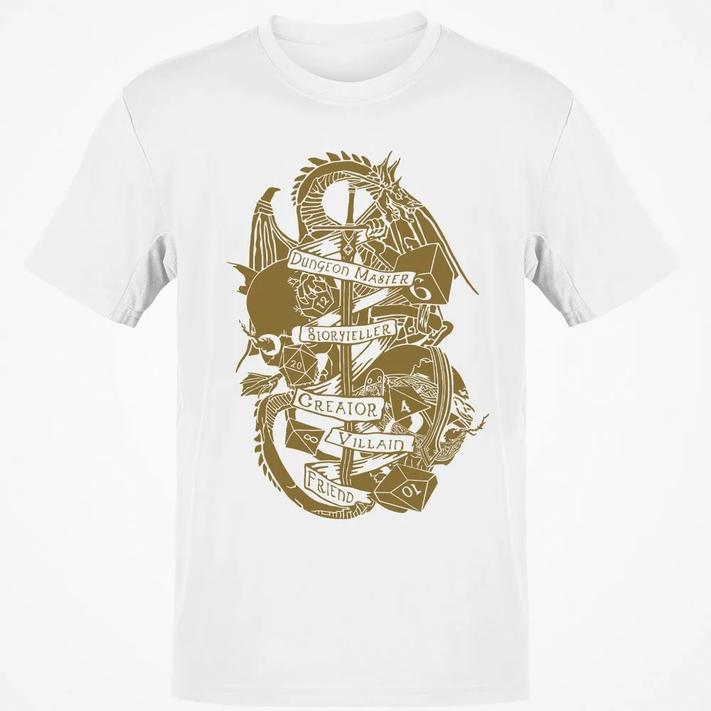 Dungeon Master Dragon Classic Unisex T-Shirt - White - 12