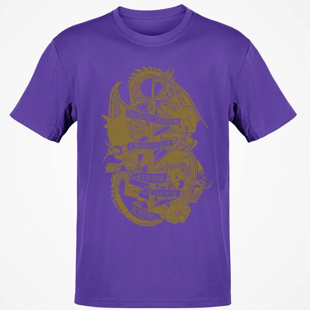 Dungeon Master Dragon Classic Unisex T-Shirt - Purple - 9