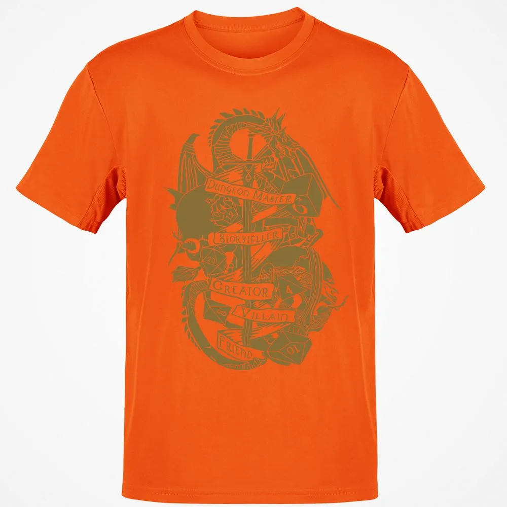 Dungeon Master Dragon Classic Unisex T-Shirt - Orange - 8