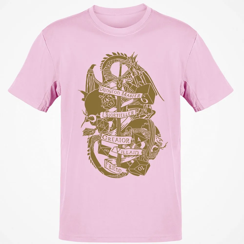Dungeon Master Dragon Classic Unisex T-Shirt - Light Pink - 5