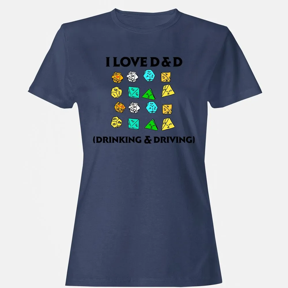Drinking & Driving Women's T-Shirt - Navy - 10