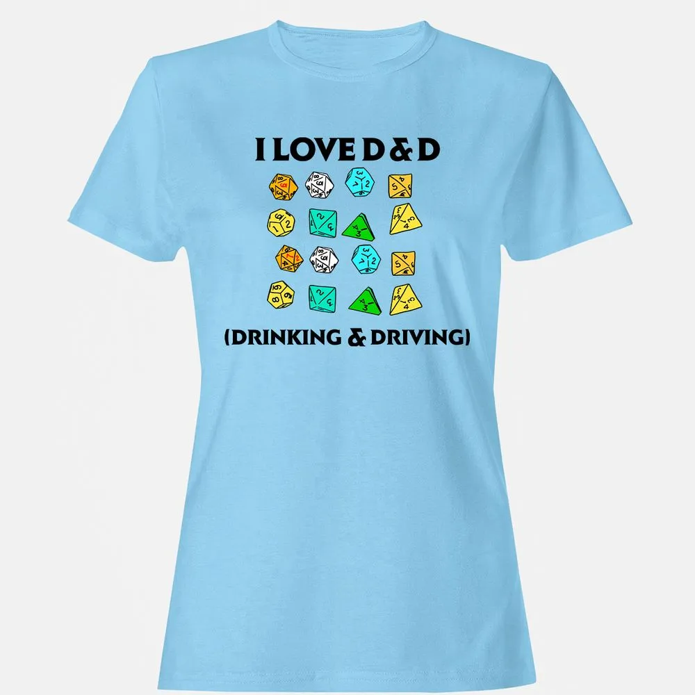Drinking & Driving Women's T-Shirt - Light Blue - 8