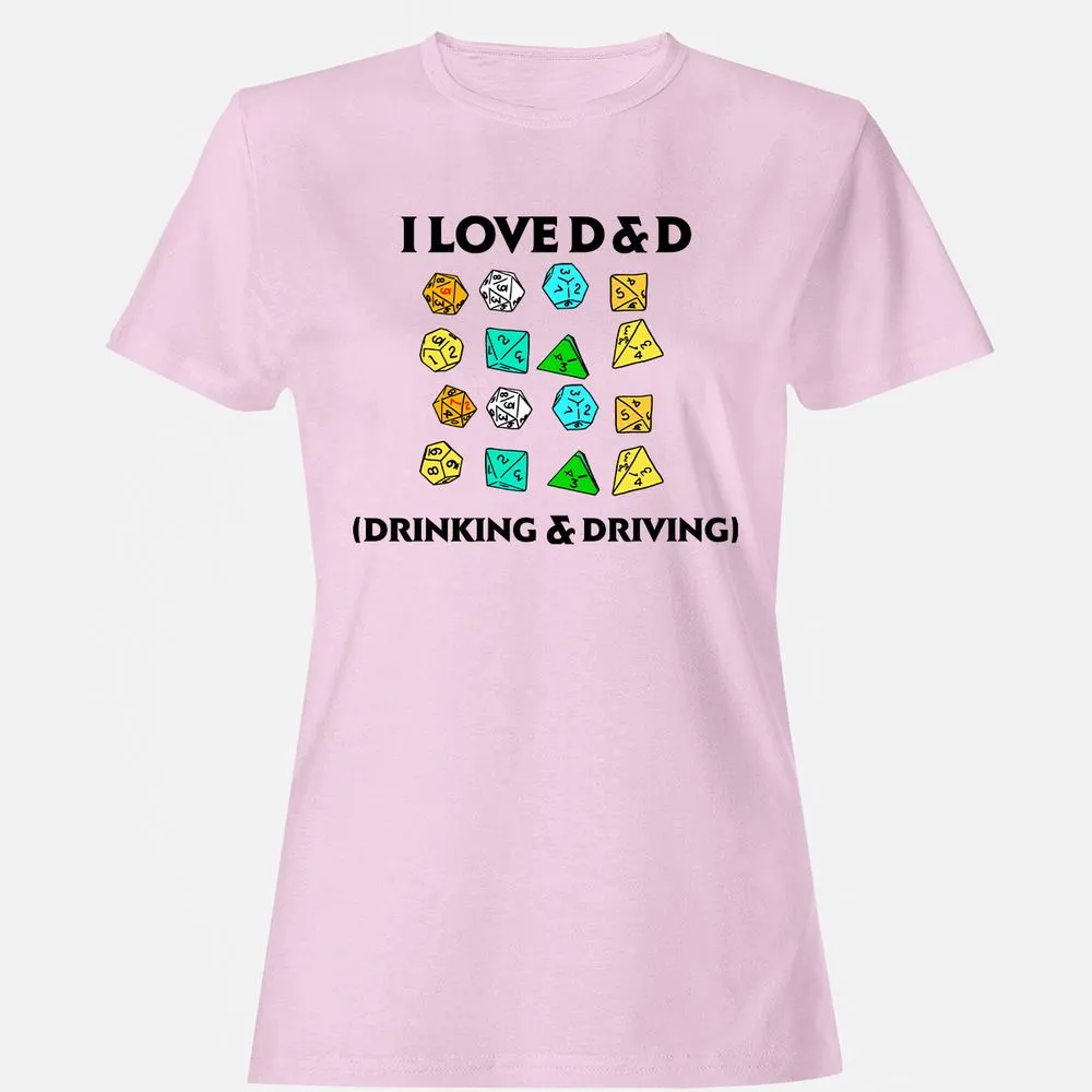 Drinking & Driving Women's T-Shirt - Light Pink - 9
