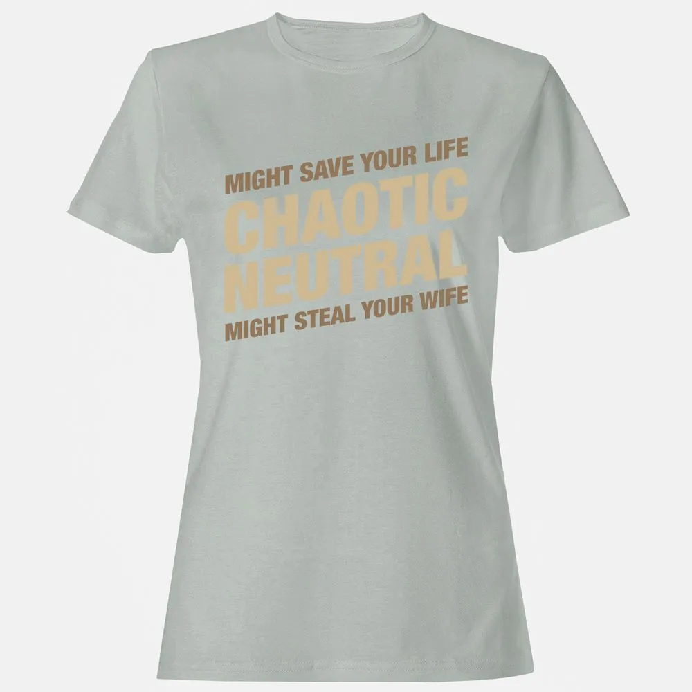 Might Save Your Life Might Steal Your Wife Women's T-Shirt - Ash - 2