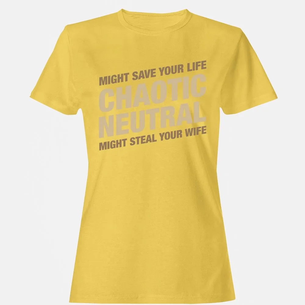 Might Save Your Life Might Steal Your Wife Women's T-Shirt - Daisy - 4