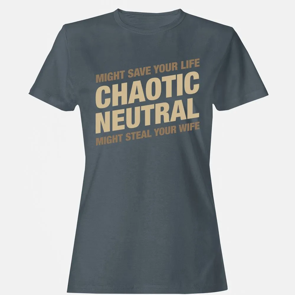 Might Save Your Life Might Steal Your Wife Women's T-Shirt - Charcoal - 3
