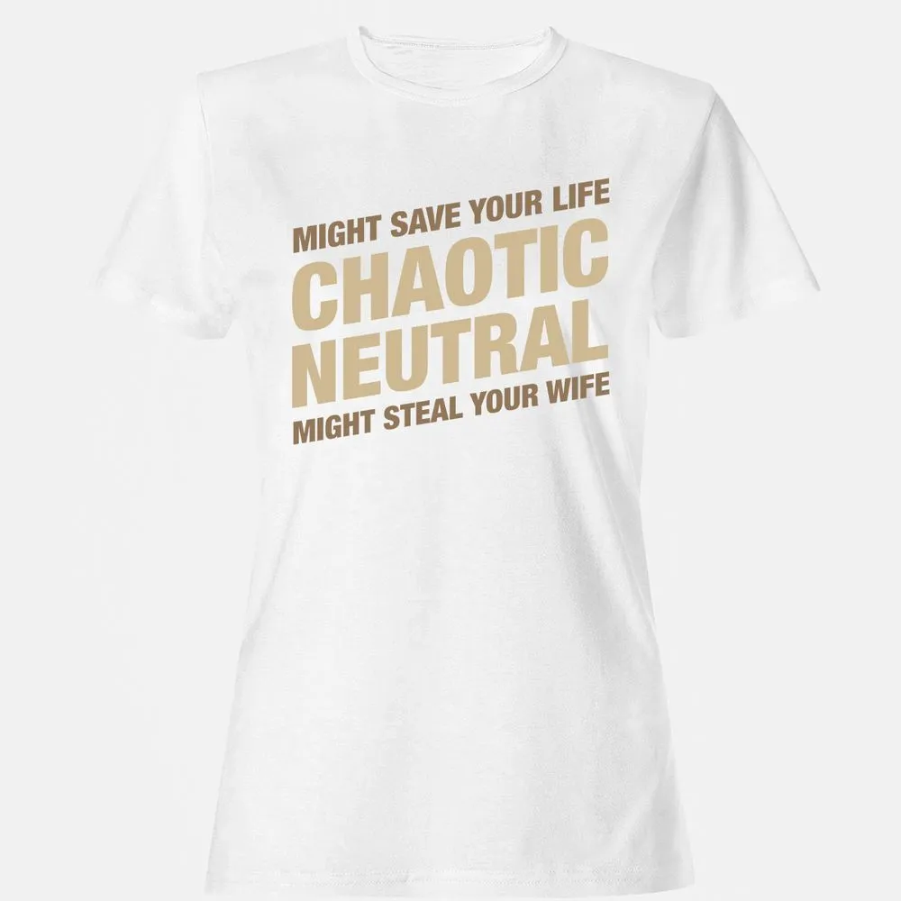 Might Save Your Life Might Steal Your Wife Women's T-Shirt - White - 16