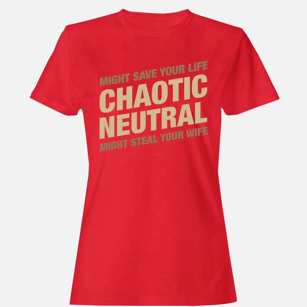 Might Save Your Life Might Steal Your Wife Women's T-Shirt - Red - 13