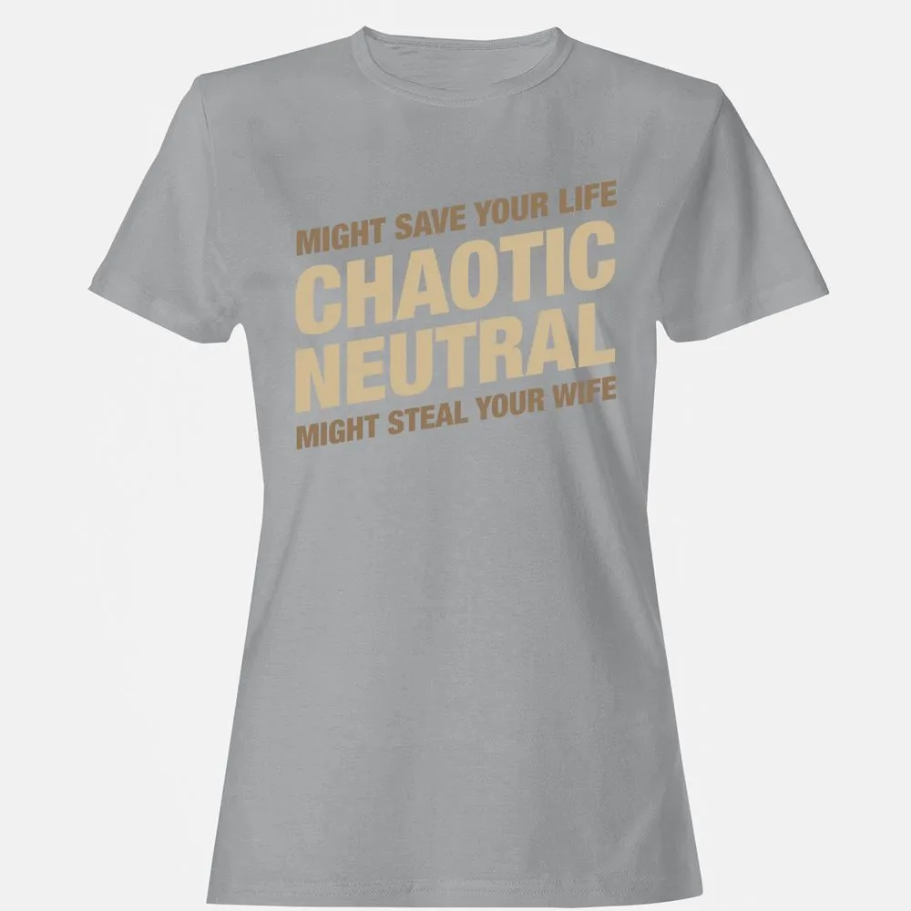 Might Save Your Life Might Steal Your Wife Women's T-Shirt - Sport Grey - 15