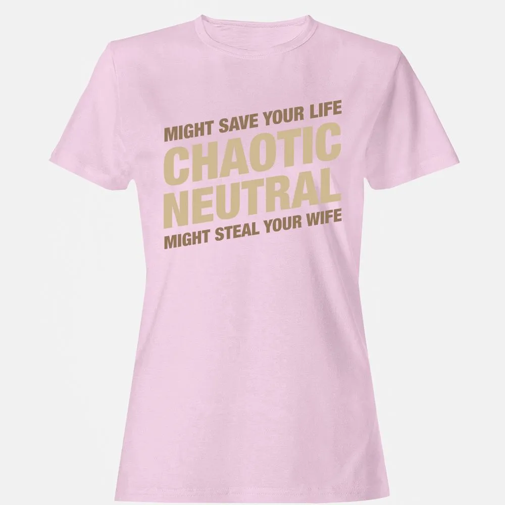 Might Save Your Life Might Steal Your Wife Women's T-Shirt - Light Pink - 9