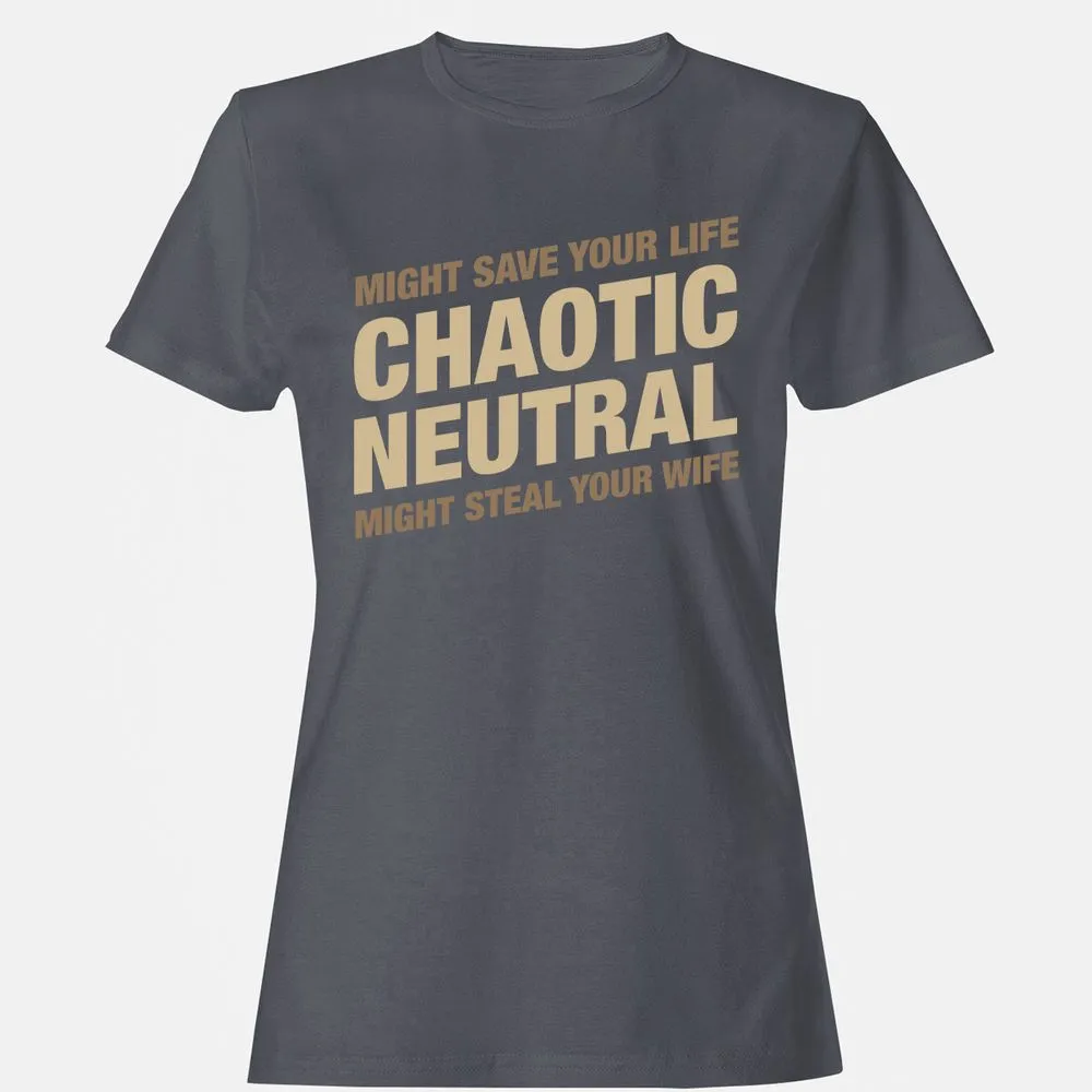 Might Save Your Life Might Steal Your Wife Women's T-Shirt - Dark Heather - 5