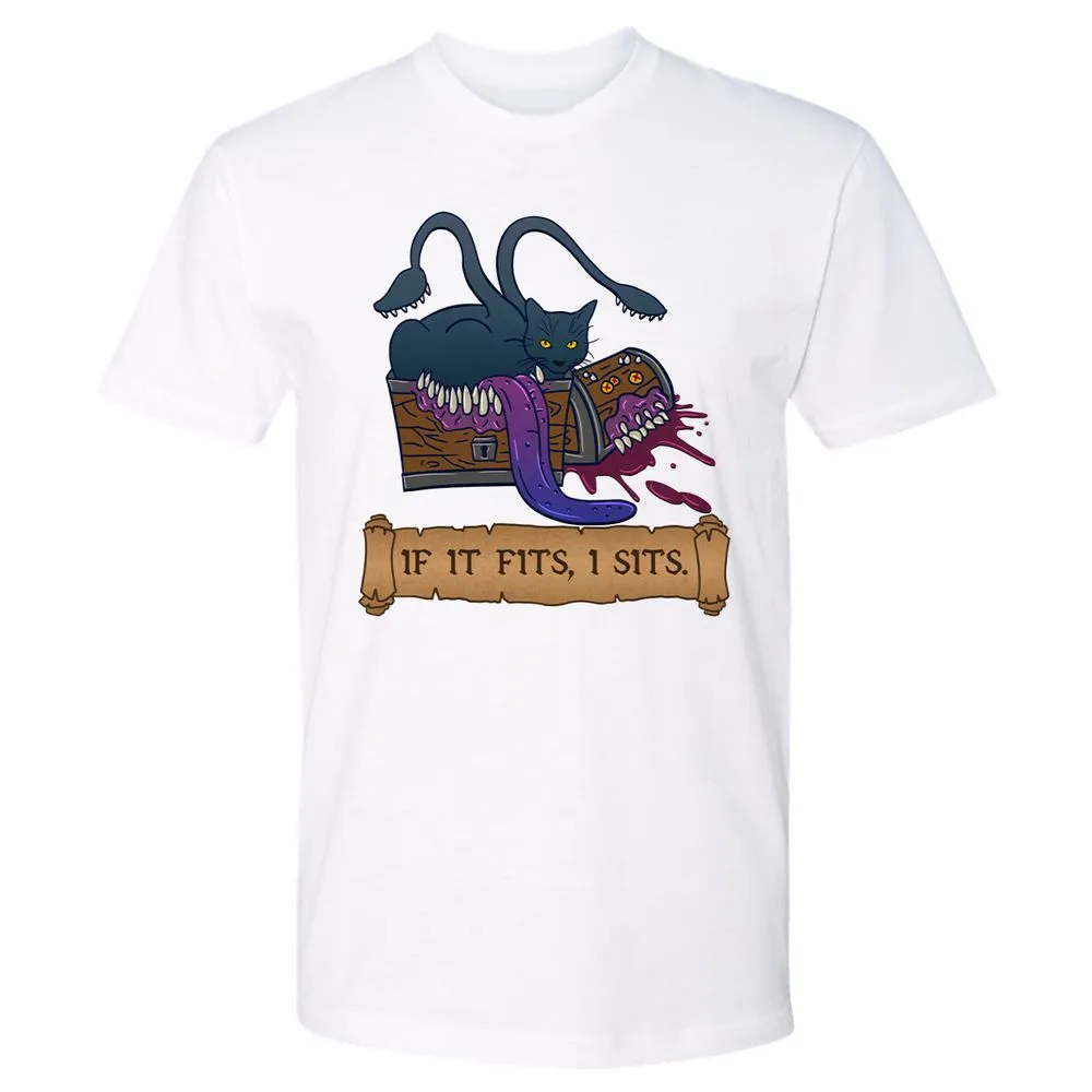 If It Fits I Sits Premium Unisex T-Shirt - White - 4