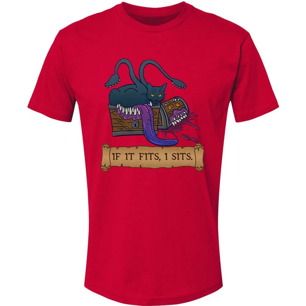 If It Fits I Sits Premium Unisex T-Shirt - Red - 6