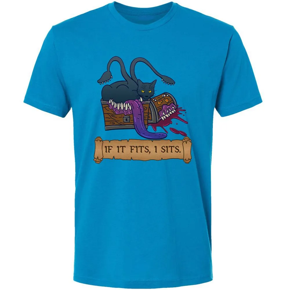 If It Fits I Sits Premium Unisex T-Shirt - Turquoise - 16