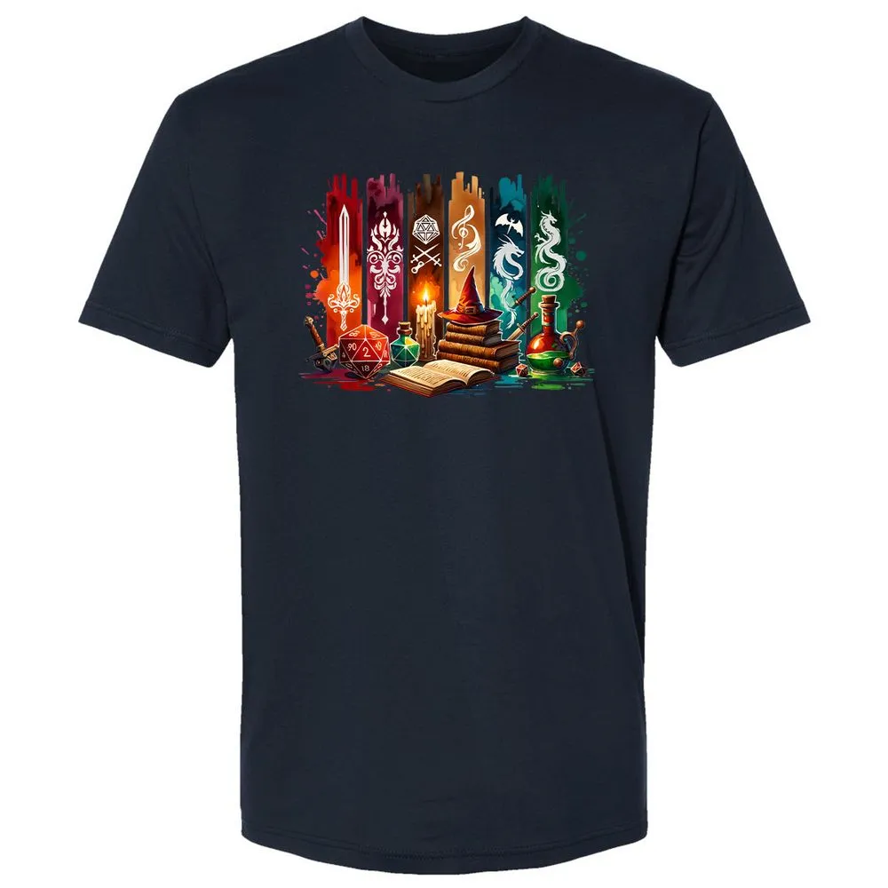 DnD Classes Premium Unisex T-Shirt - Midnight Navy - 14