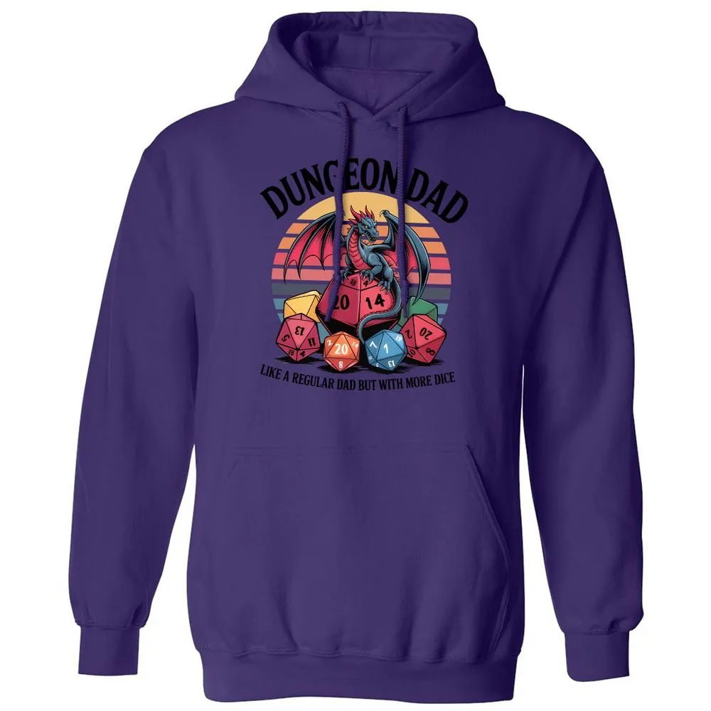 Dungeon Dad With More Dice Classic Unisex Hoodie - Purple - 6