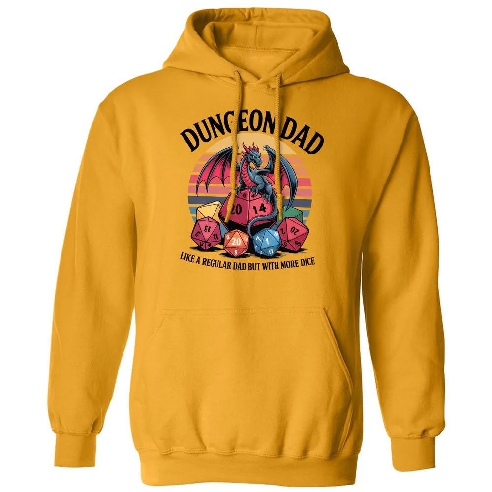 Dungeon Dad With More Dice Classic Unisex Hoodie - Gold - 12