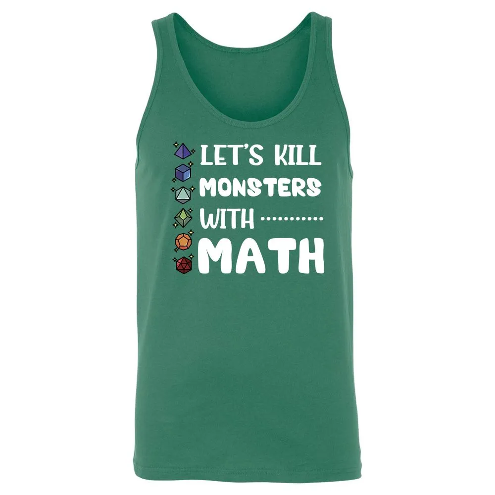 Let's Kill Monsters With Math Unisex Jersey Tank - Kelly - 9