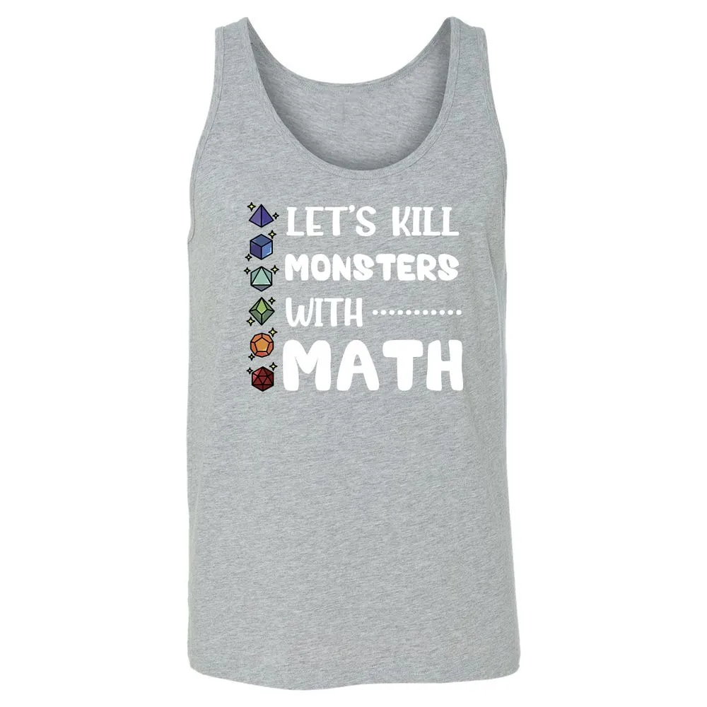 Let's Kill Monsters With Math Unisex Jersey Tank - Athletic Heather - 4