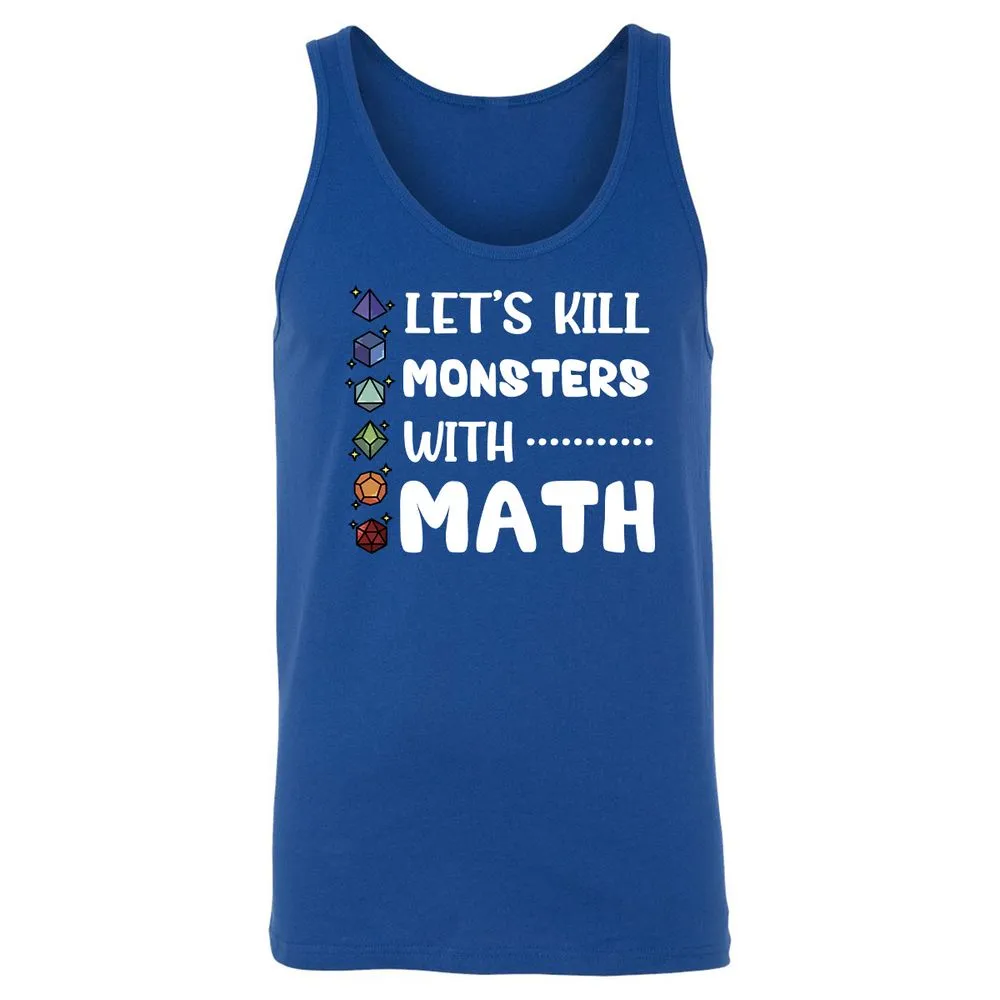 Let's Kill Monsters With Math Unisex Jersey Tank - True Royal - 13