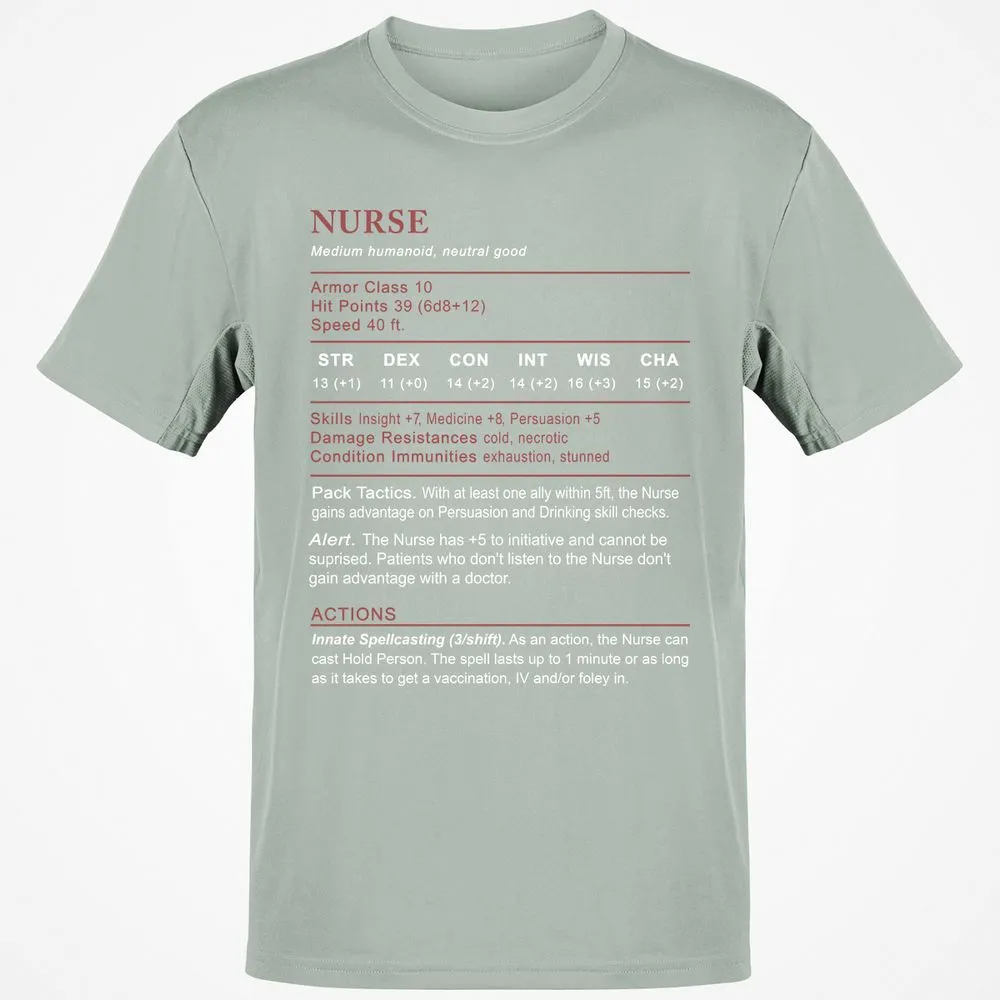 Nurse Stats 2 Classic Unisex T-Shirt - Ash - 2