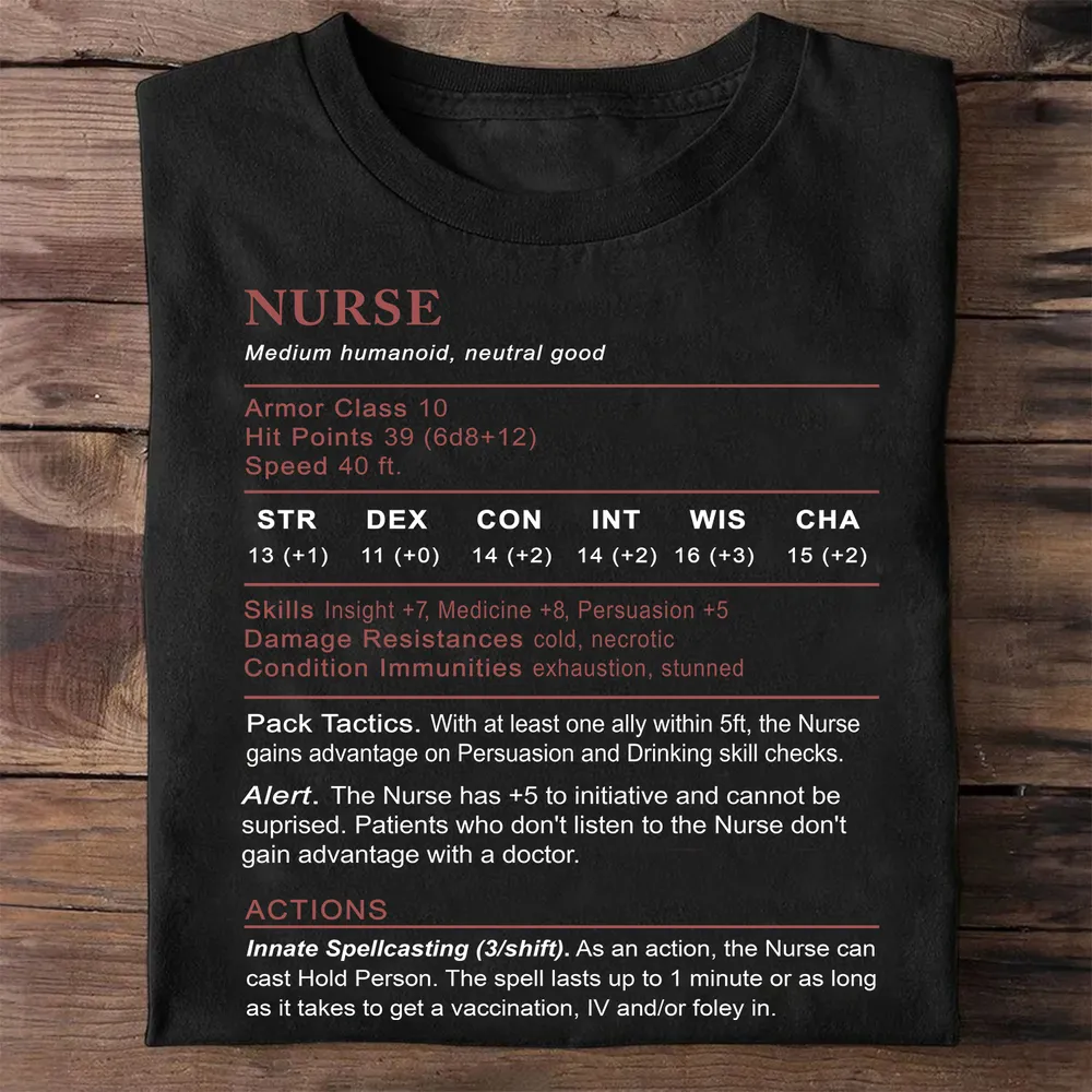 Nurse Stats 2 Classic Unisex T-Shirt - 1
