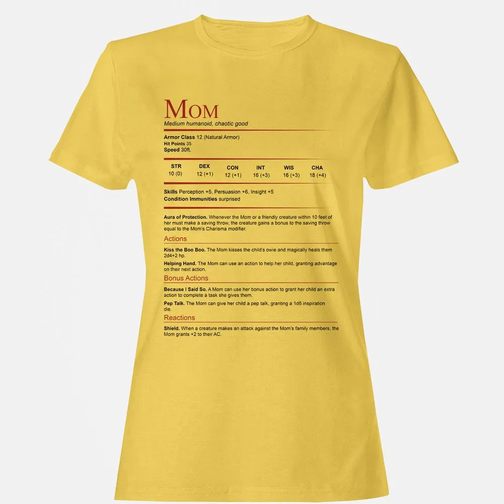 Mom Stats Women's T-Shirt - Daisy - 4