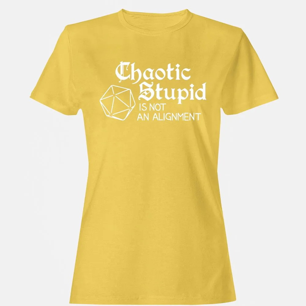 Chaotic Stupid Is Not An Alignment Women's T-Shirt - Daisy - 4