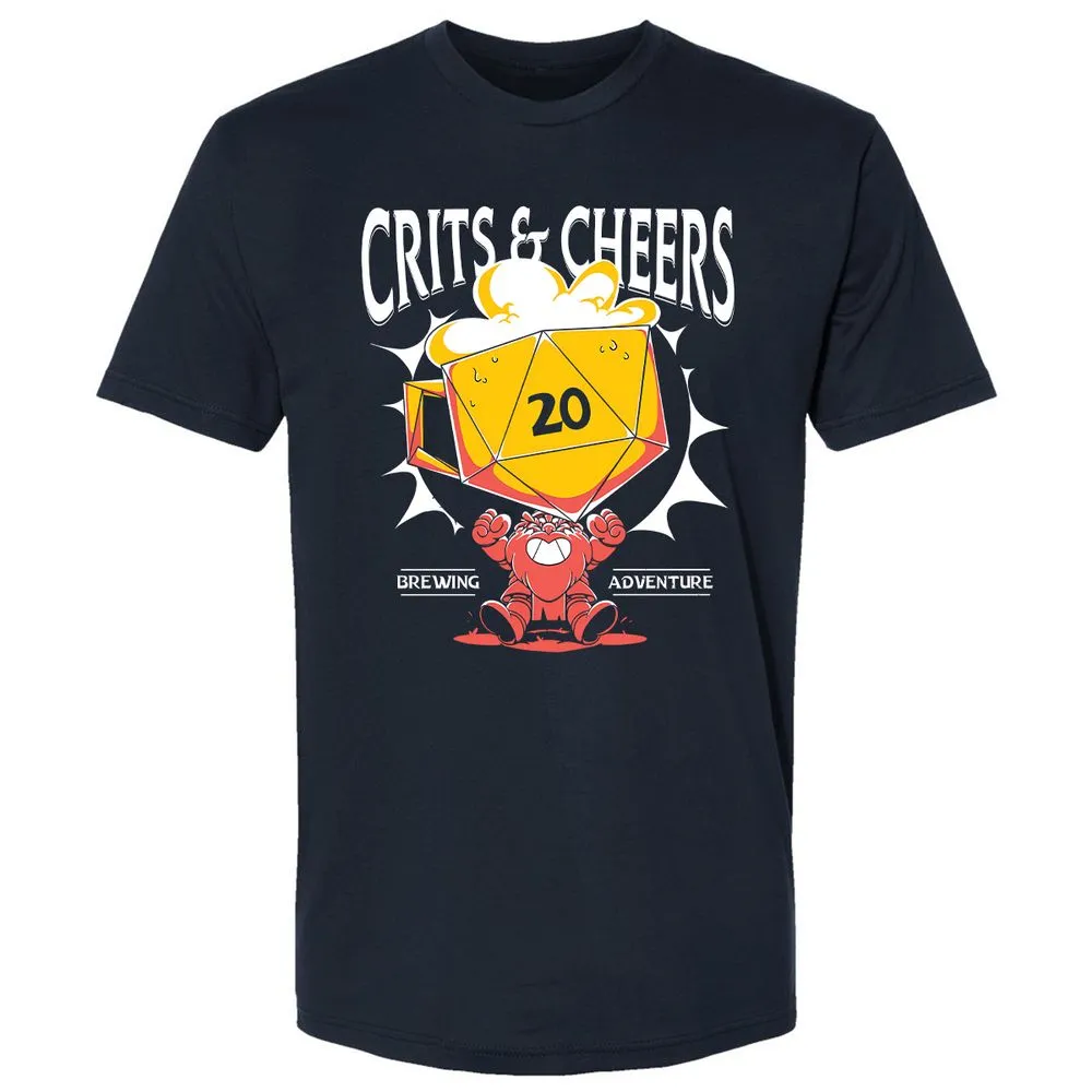 Crits & Cheers Premium Unisex T-Shirt - Midnight Navy - 2
