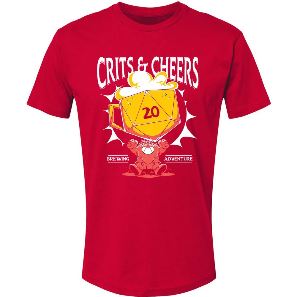 Crits & Cheers Premium Unisex T-Shirt - Red - 6
