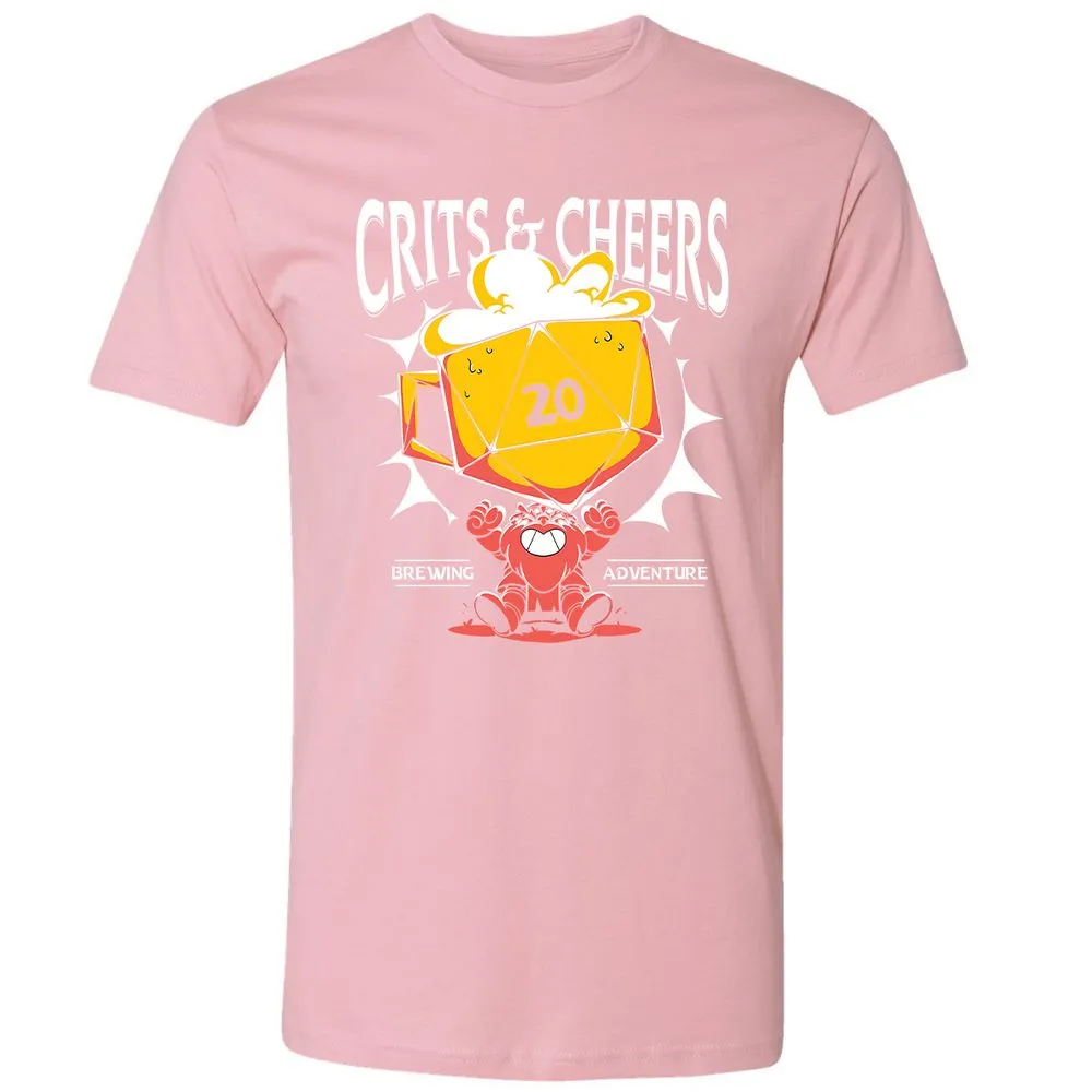 Crits & Cheers Premium Unisex T-Shirt - Light Pink - 3