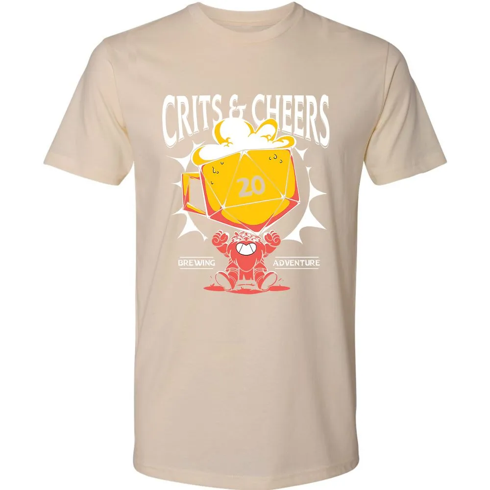 Crits & Cheers Premium Unisex T-Shirt - Cream - 14