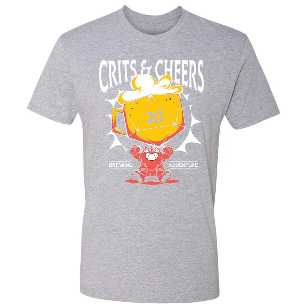 Crits & Cheers Premium Unisex T-Shirt - Heather Grey - 9