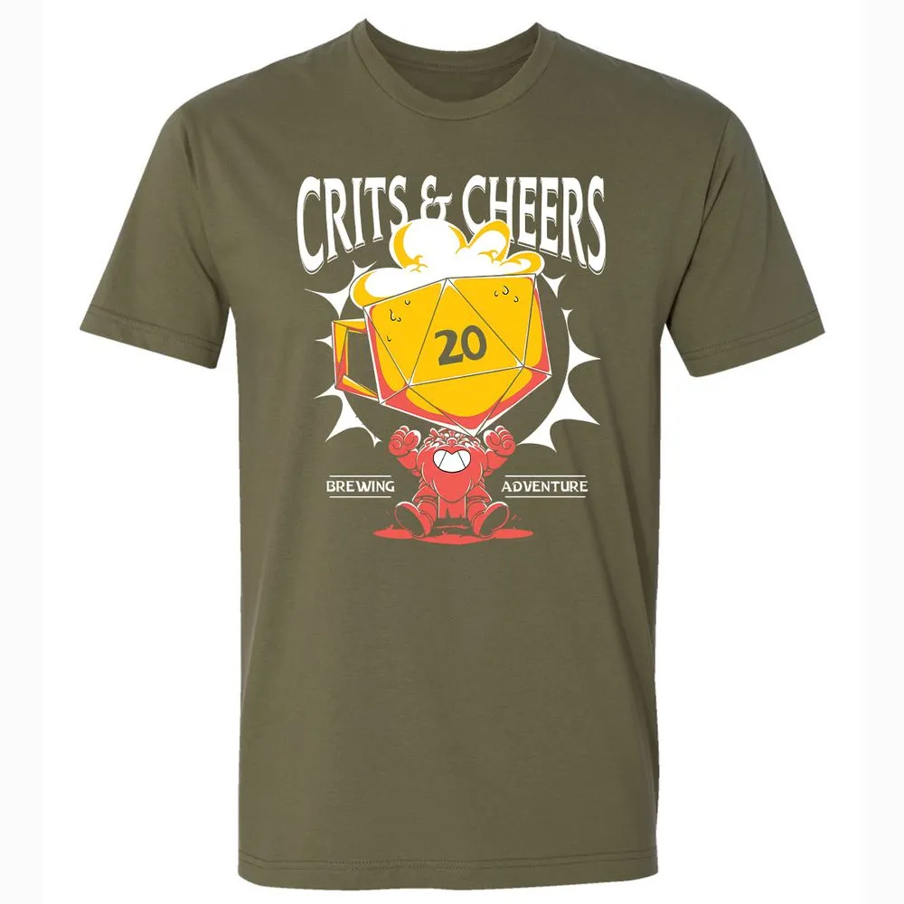 Crits & Cheers Premium Unisex T-Shirt - Military Green - 5