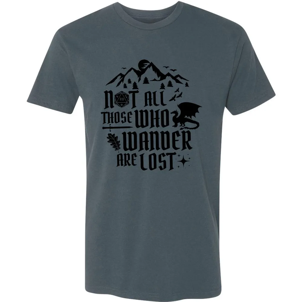 Not All Those Who Wander Are Lost Premium Unisex T-Shirt - Indigo - 15