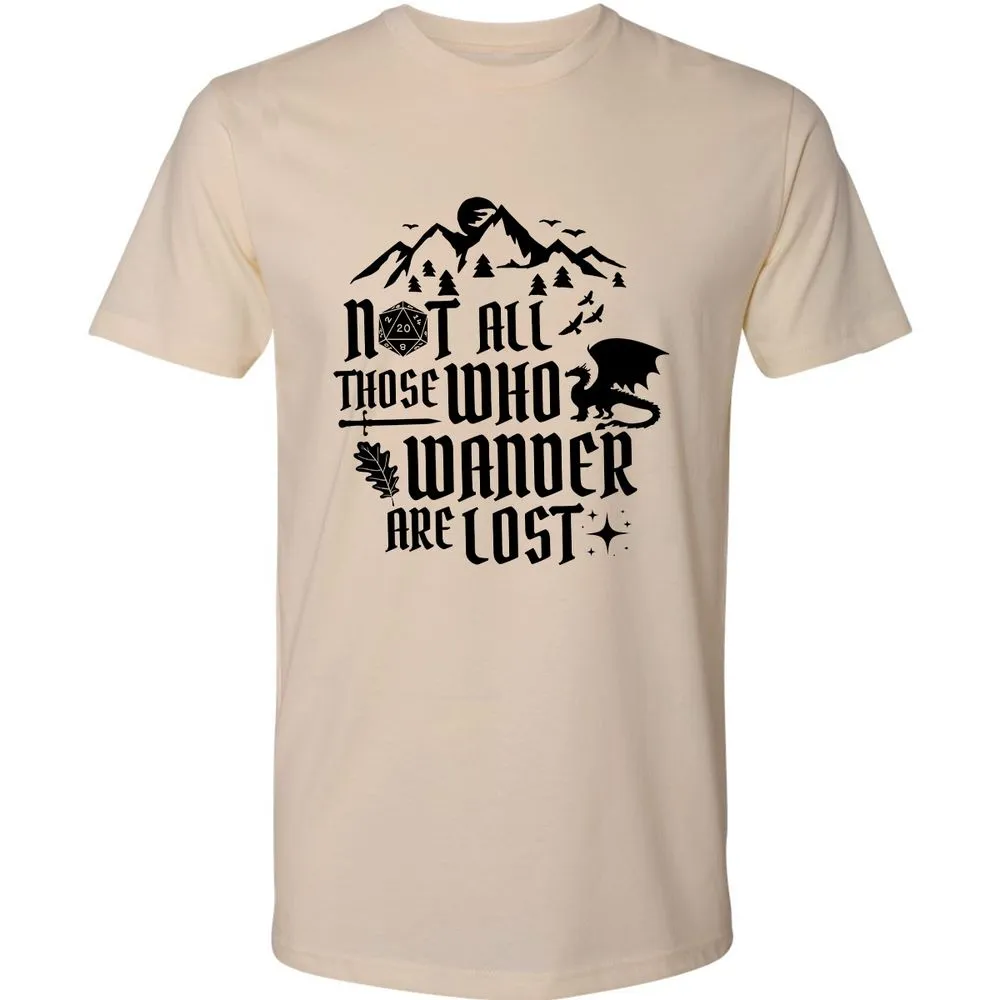 Not All Those Who Wander Are Lost Premium Unisex T-Shirt - Cream - 2