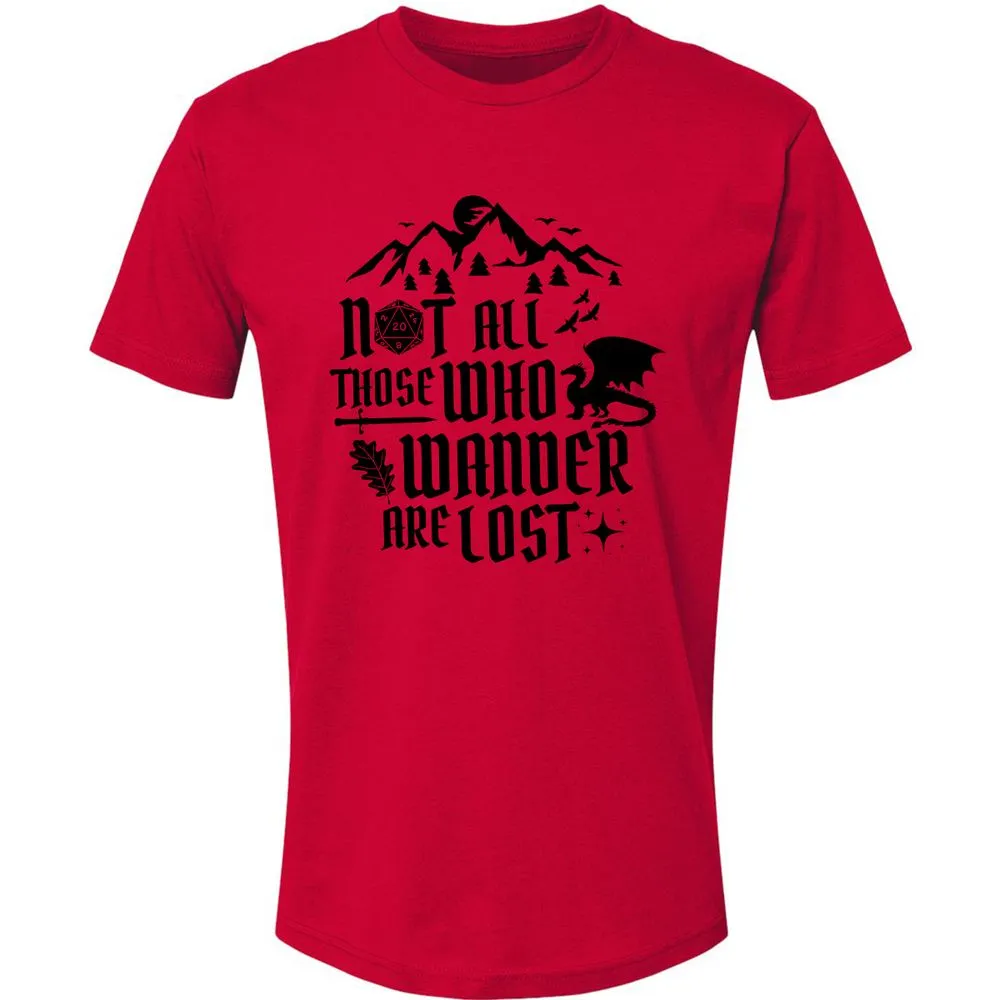 Not All Those Who Wander Are Lost Premium Unisex T-Shirt - Red - 6