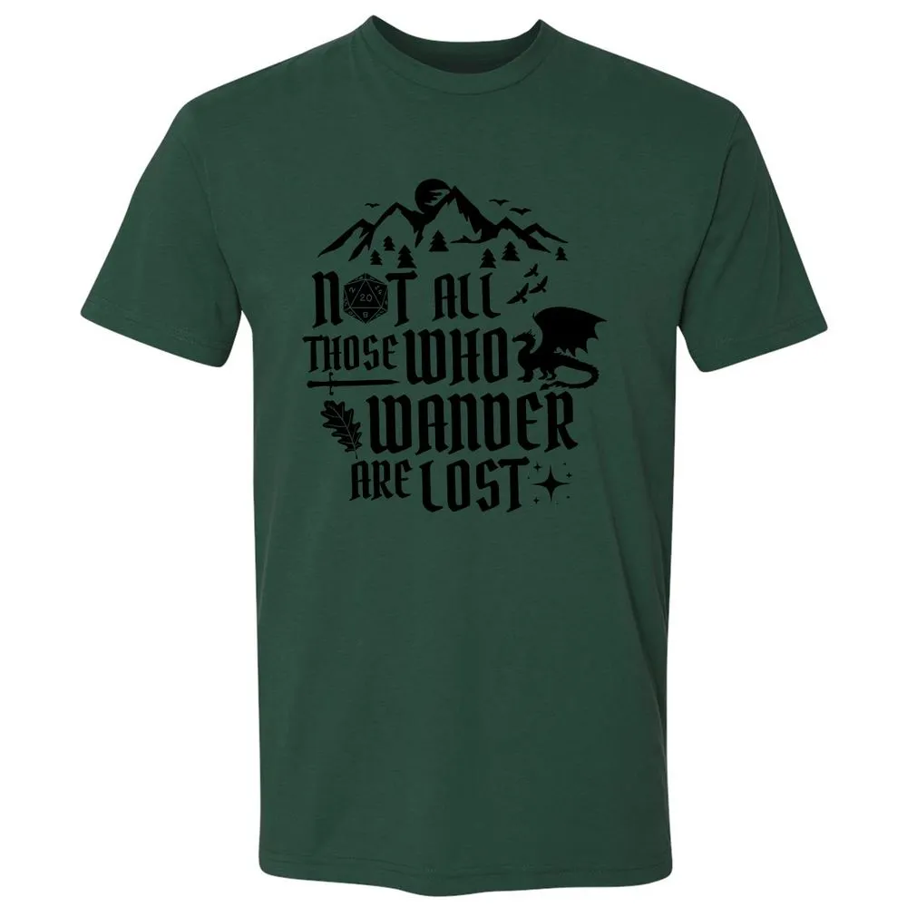 Not All Those Who Wander Are Lost Premium Unisex T-Shirt - Forest Green - 13