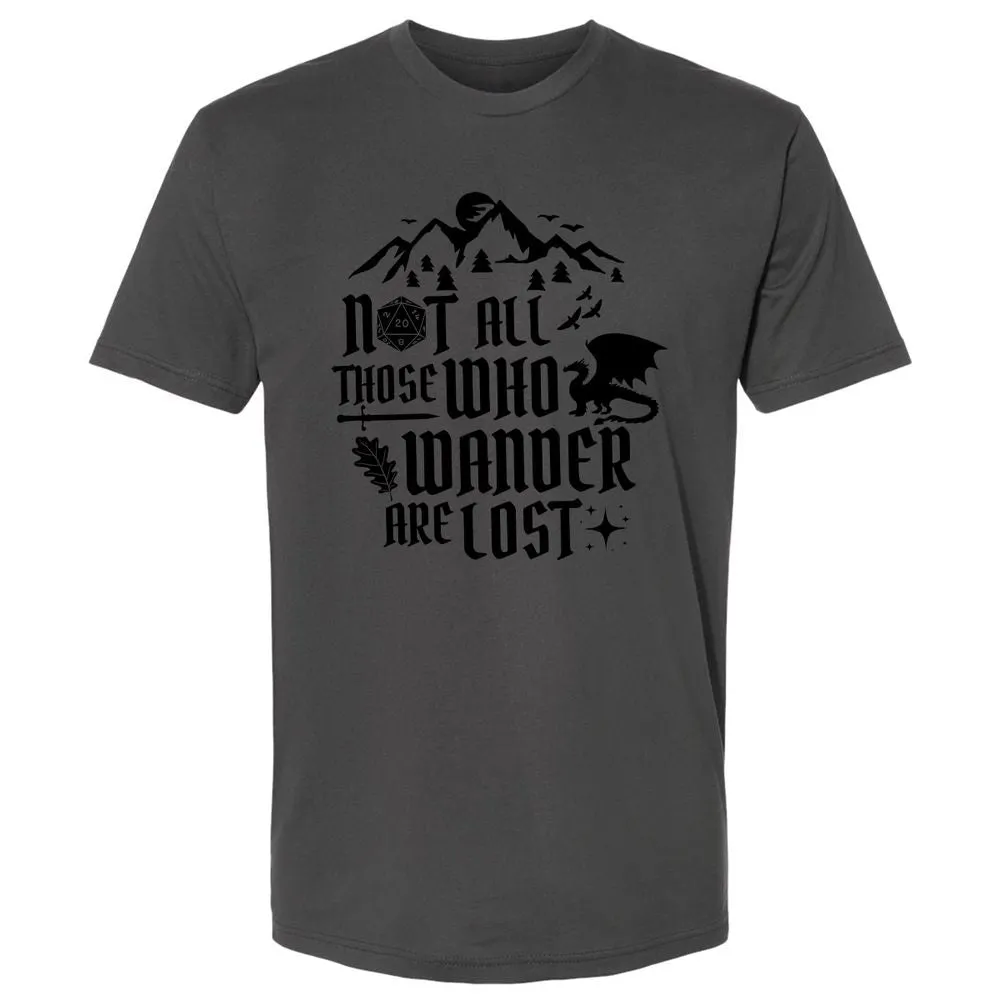 Not All Those Who Wander Are Lost Premium Unisex T-Shirt - Heavy Metal - 8