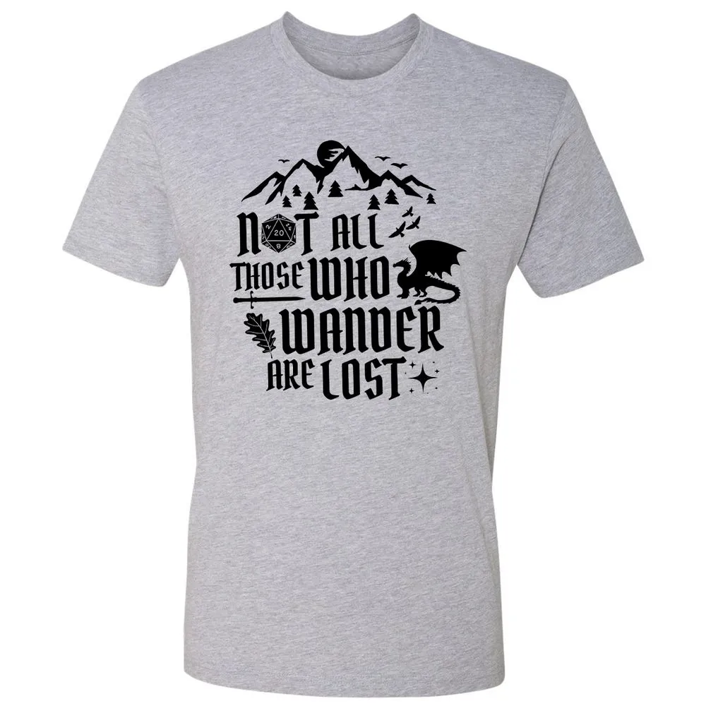 Not All Those Who Wander Are Lost Premium Unisex T-Shirt - Heather Grey - 9
