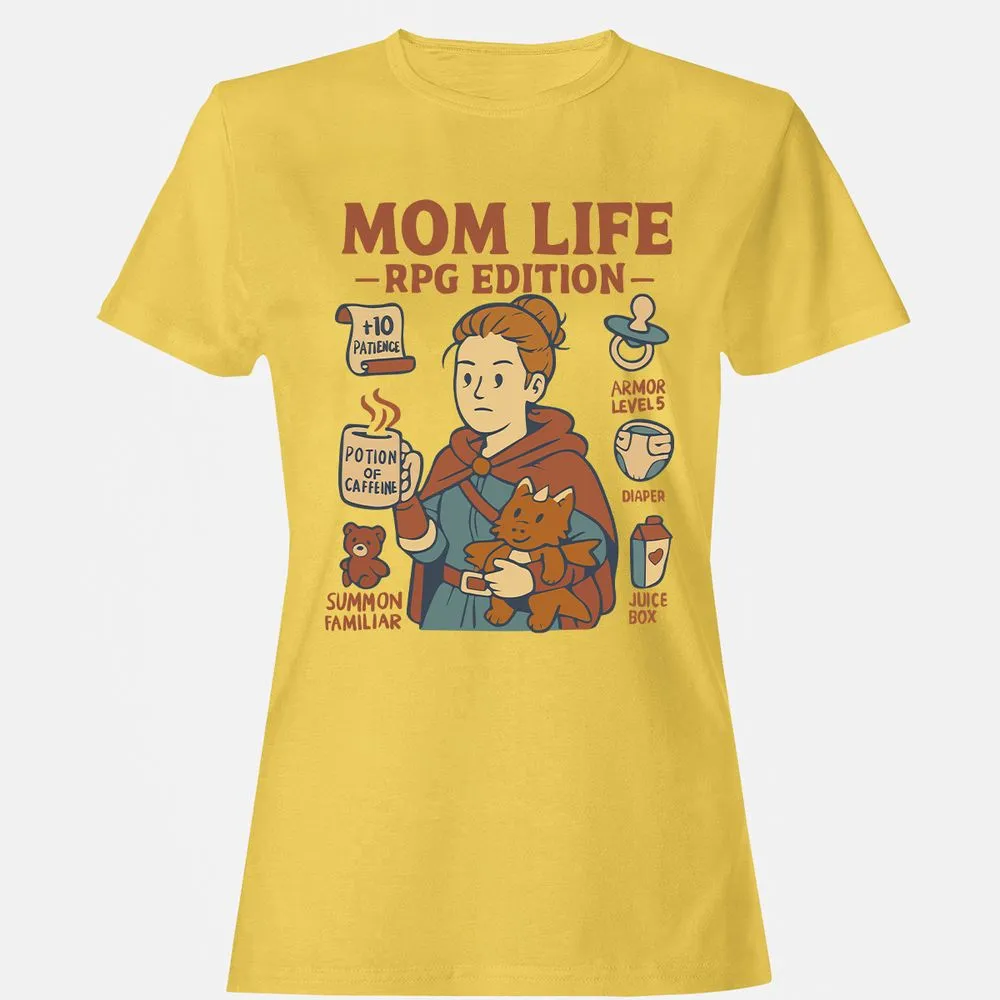 Mom Life RPG Edition Women's T-Shirt - Daisy - 4