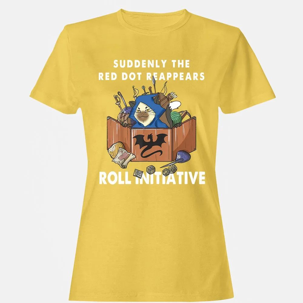 Suddenly The Red Dot Reappears Roll Initiative Women's T-Shirt - Daisy - 4