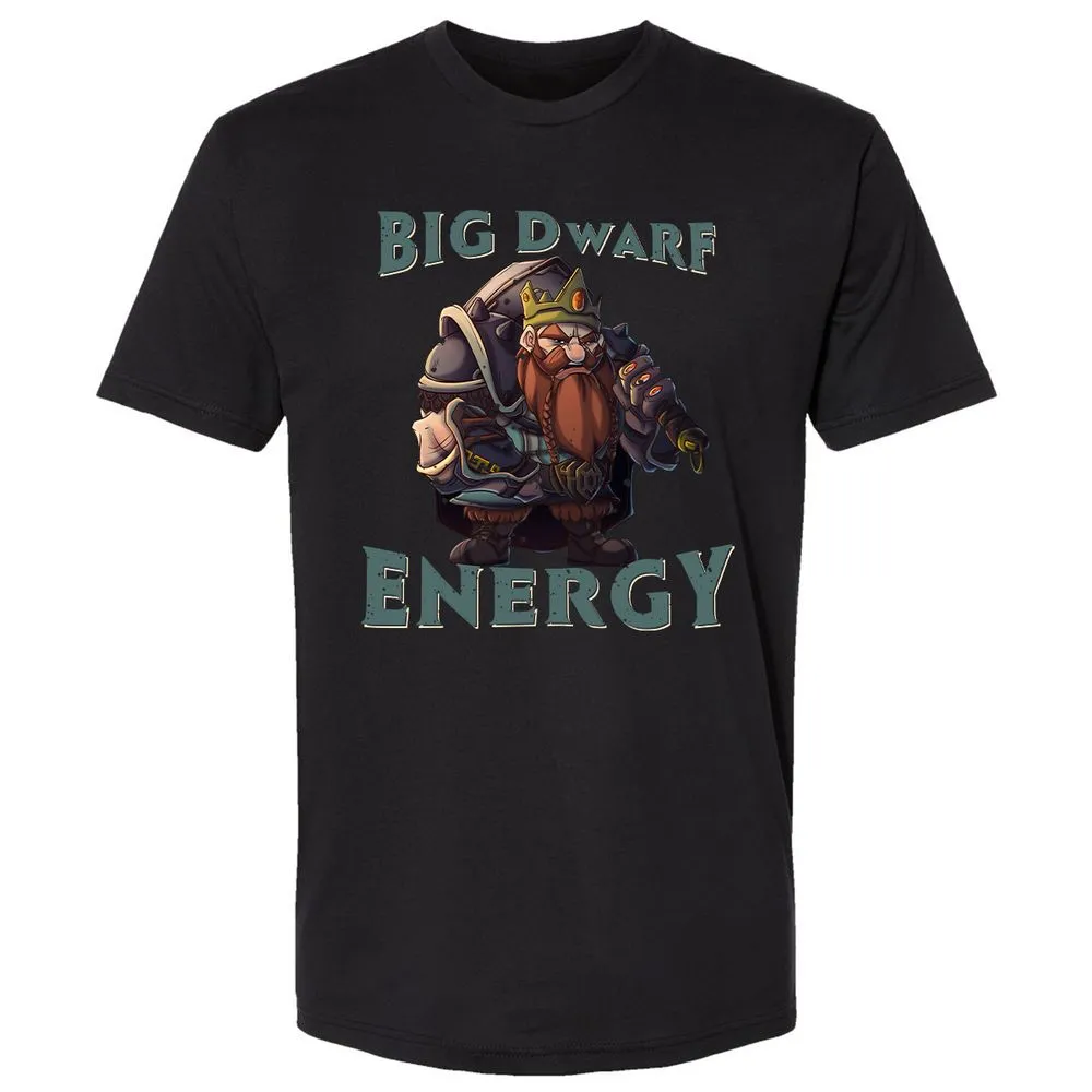 Big Dwarf Energy Premium Unisex T-Shirt - Black - 1