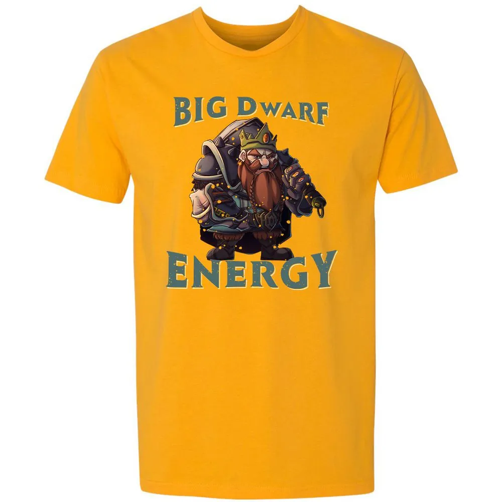 Big Dwarf Energy Premium Unisex T-Shirt - Gold - 12